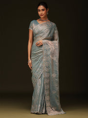 partywear designer saree for festive occasions