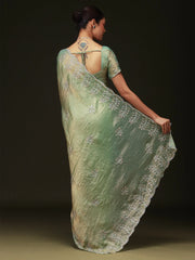 Light Party Wear Chiffon Embellished Saree - The Dori Store