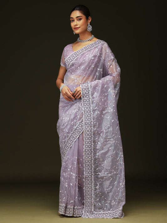 partywear designer saree for festive occasions