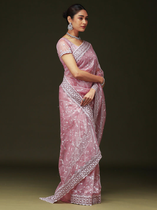 partywear designer saree for festive occasions