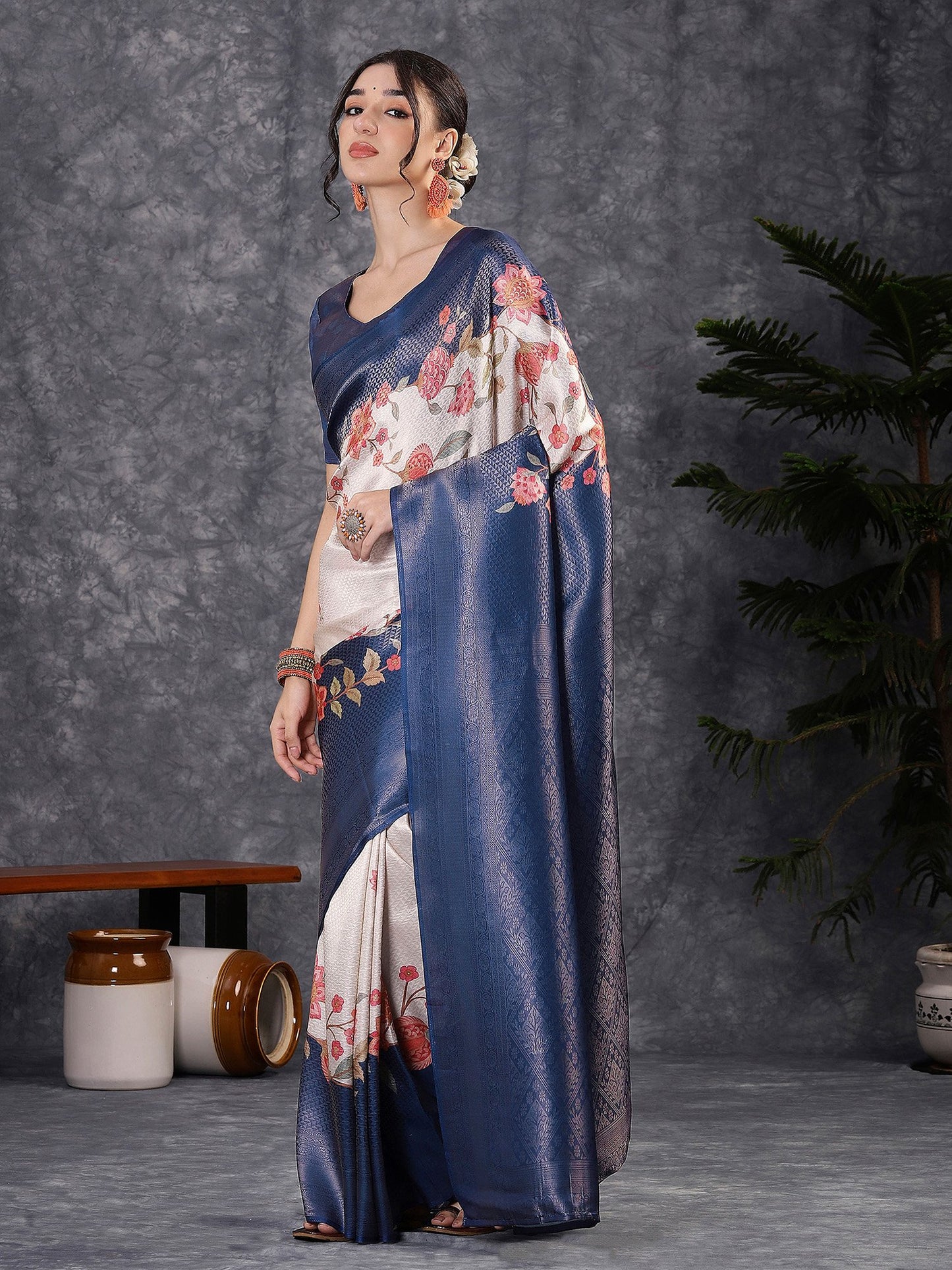 partywear designer saree for festive occasions