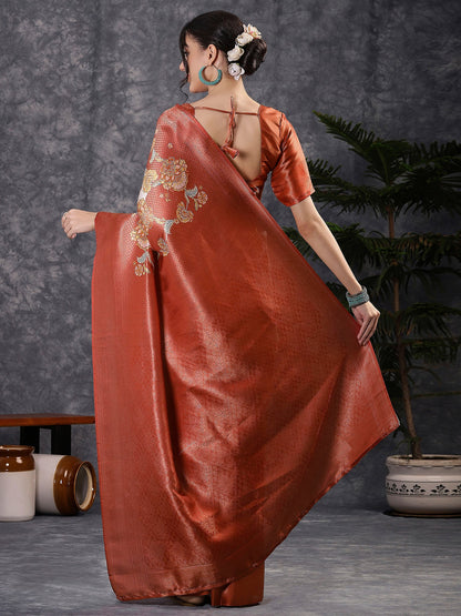partywear designer saree for festive occasions