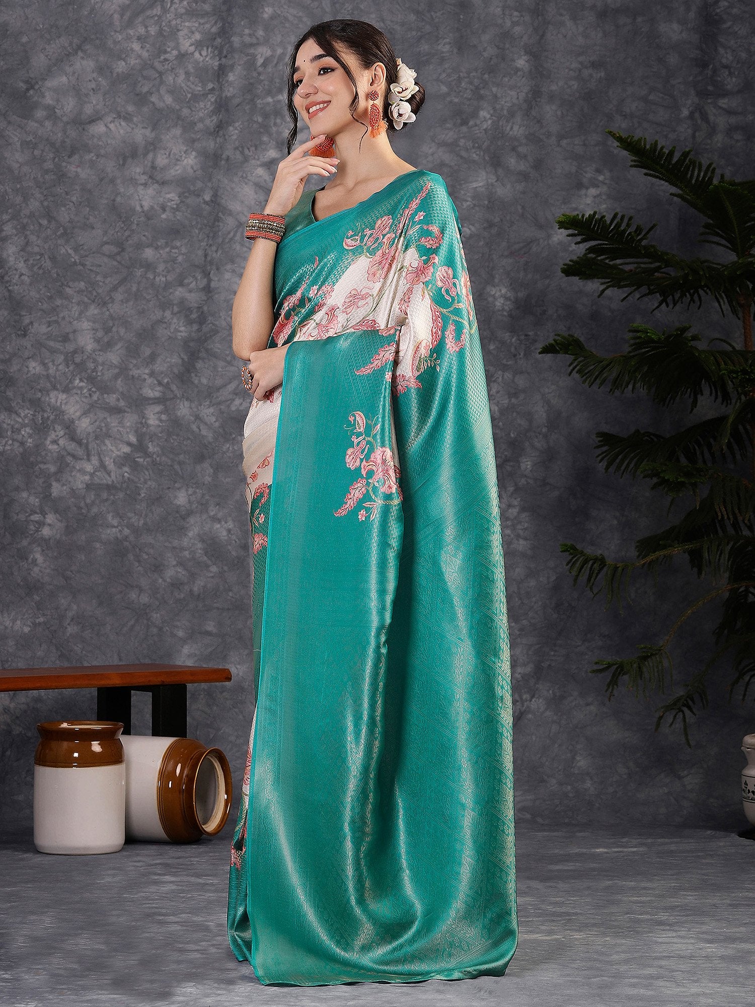 partywear designer saree for festive occasions