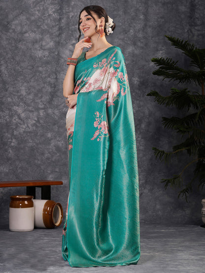 partywear designer saree for festive occasions