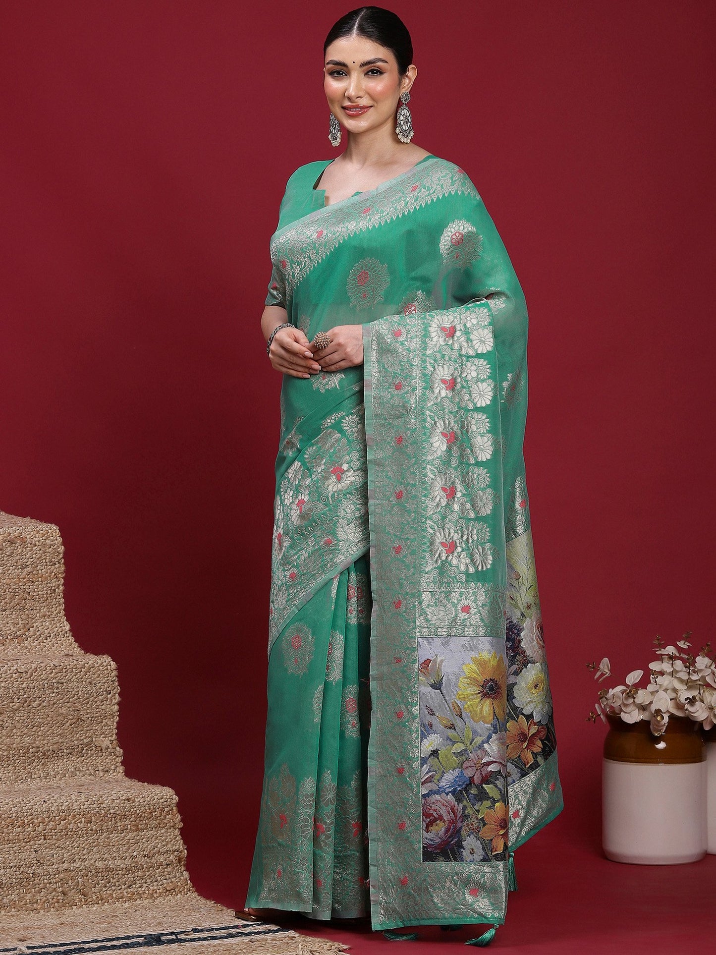 partywear designer saree for festive occasions