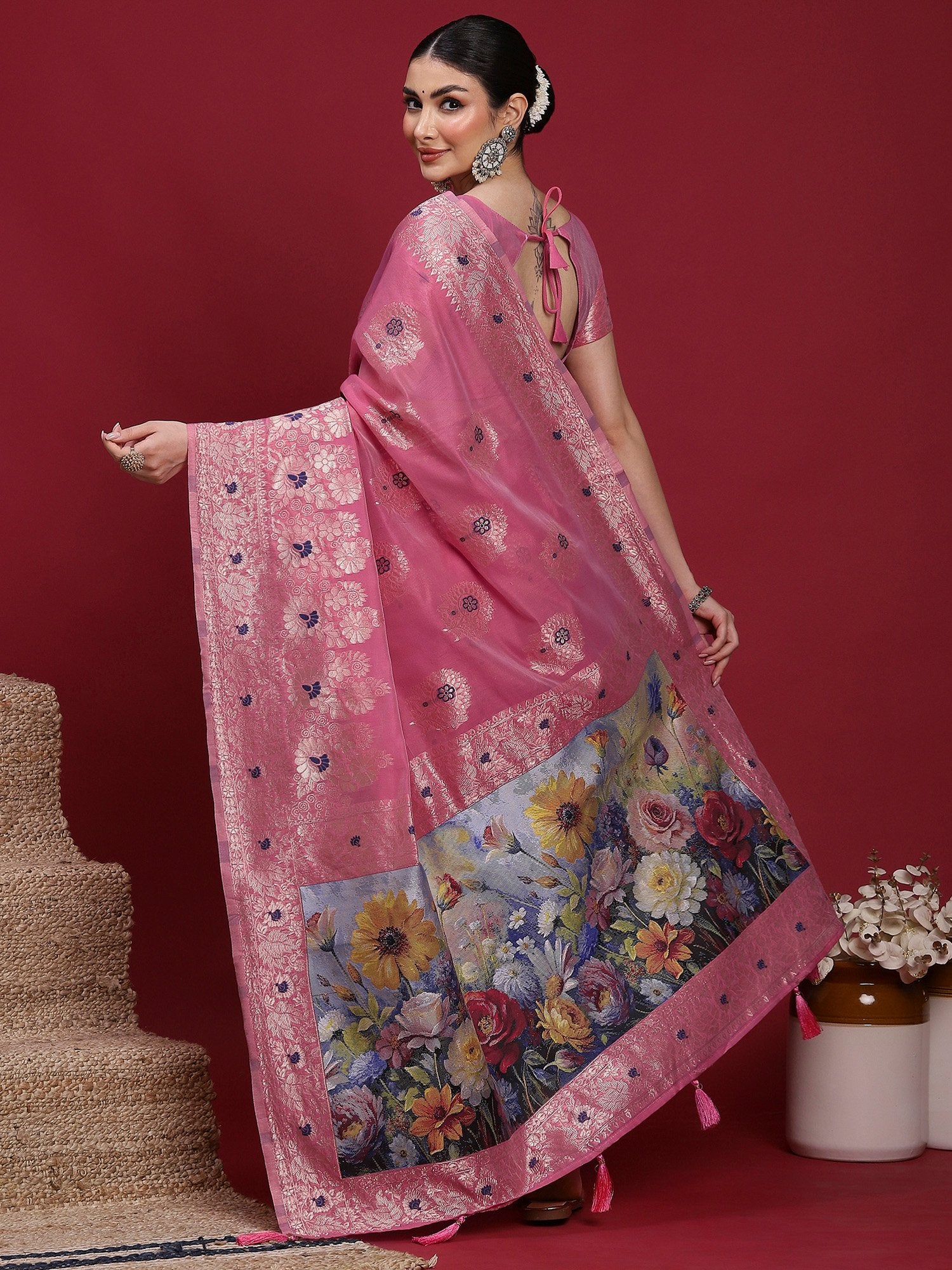 partywear designer saree for festive occasions