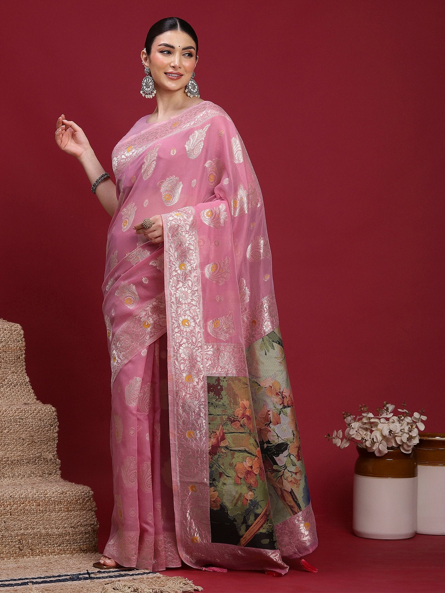 partywear designer saree for festive occasions