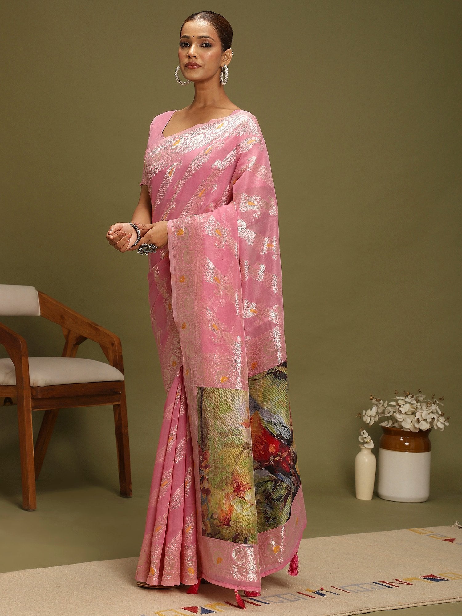 partywear designer saree for festive occasions