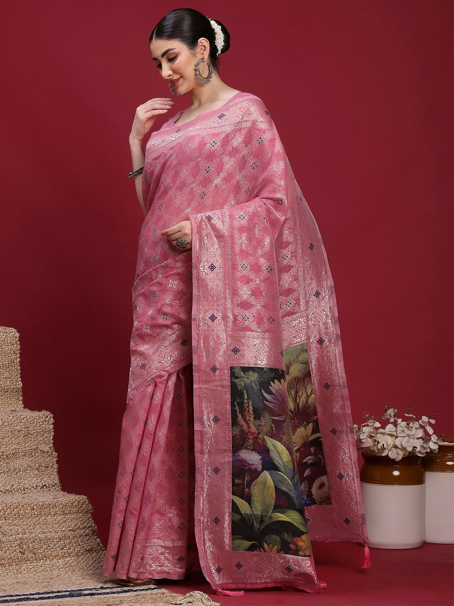 partywear designer saree for festive occasions