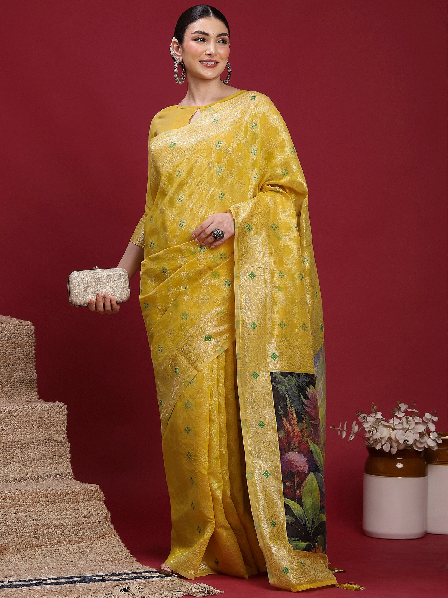 partywear designer saree for festive occasions