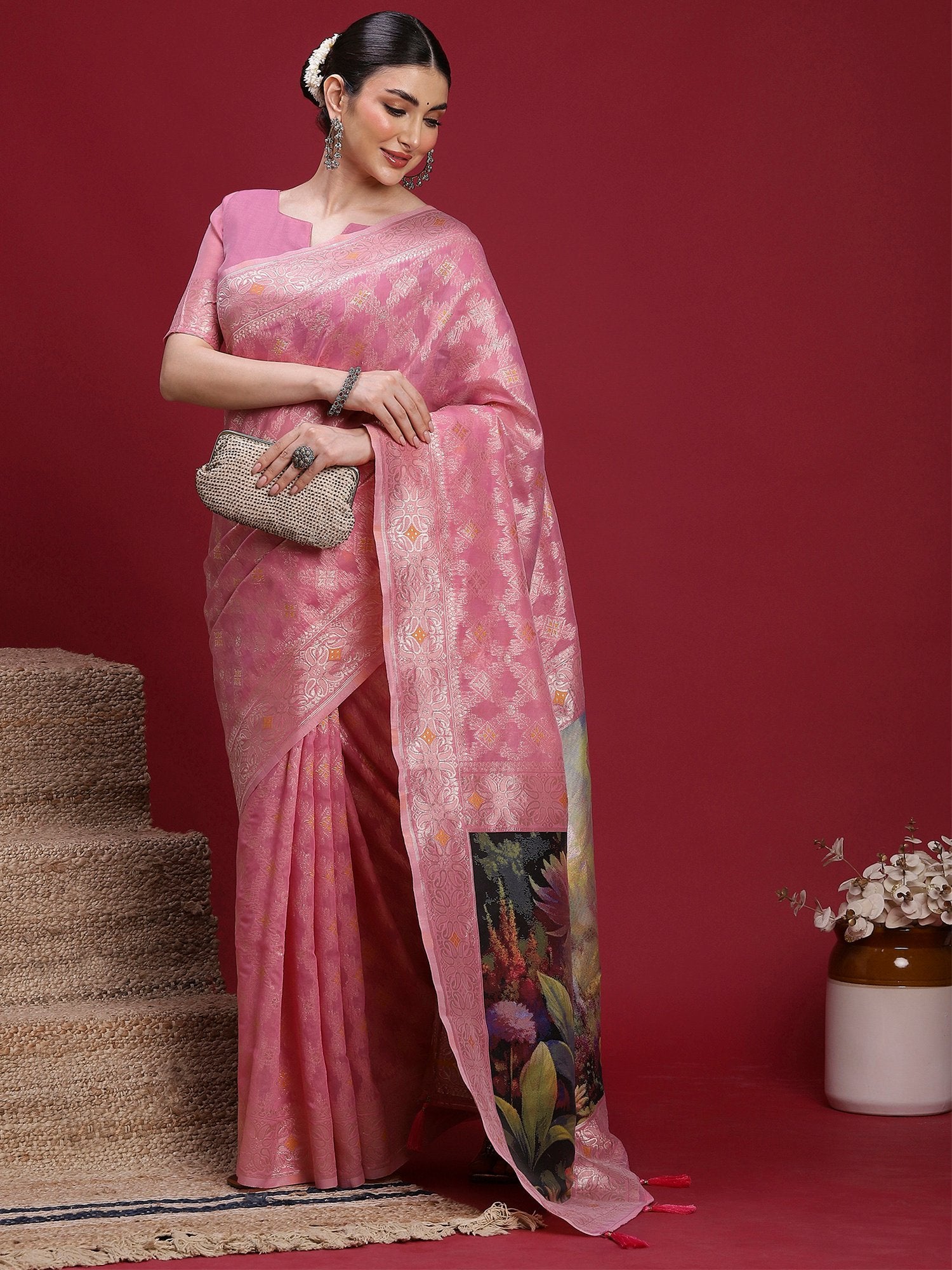 partywear designer saree for festive occasions