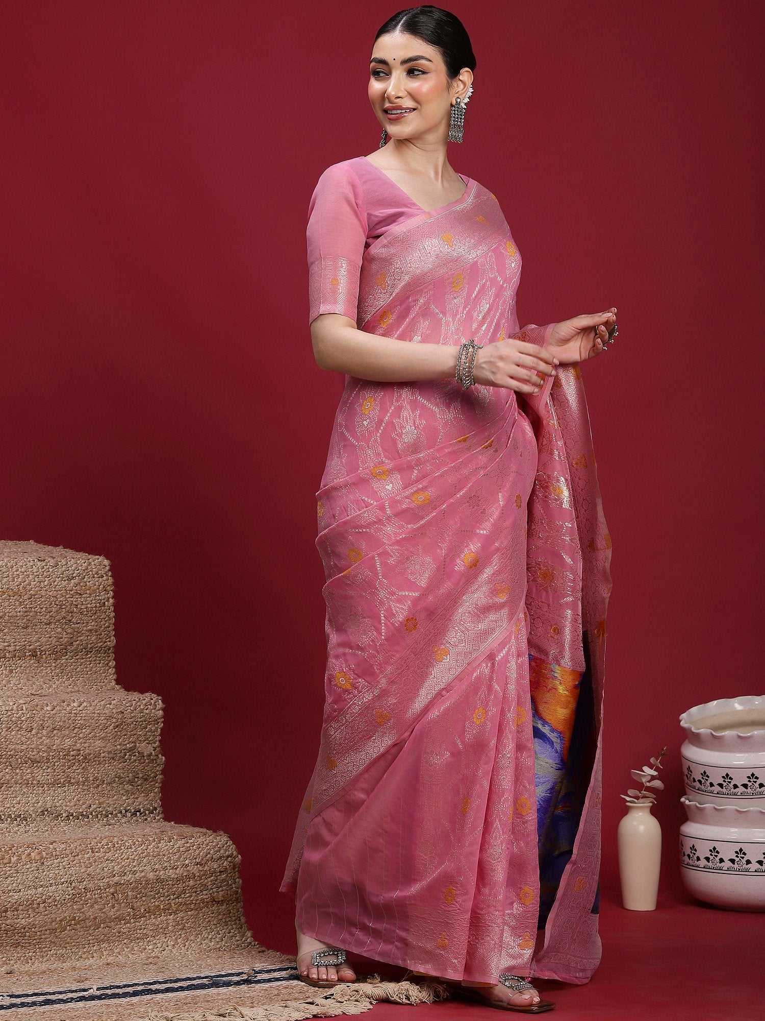 partywear designer saree for festive occasions