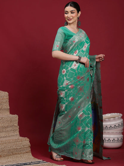 partywear designer saree for festive occasions