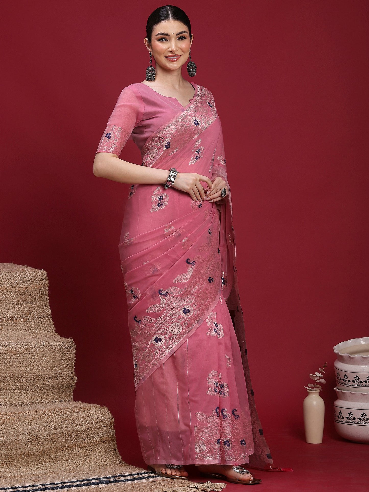 partywear designer saree for festive occasions