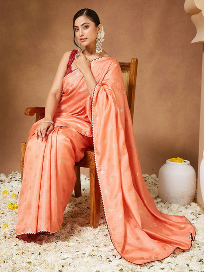 Coral Party Wear Georgette  Solid Saree