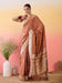 Brown Brown Banarasi Satin Silk Woven Saree