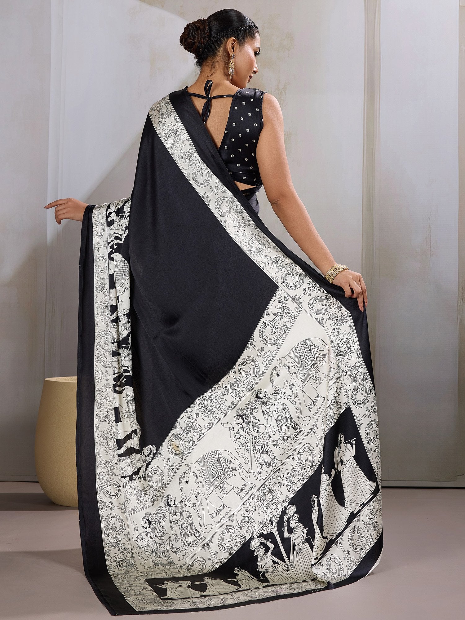 partywear designer saree for festive occasions