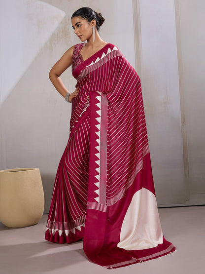 partywear designer saree for festive occasions