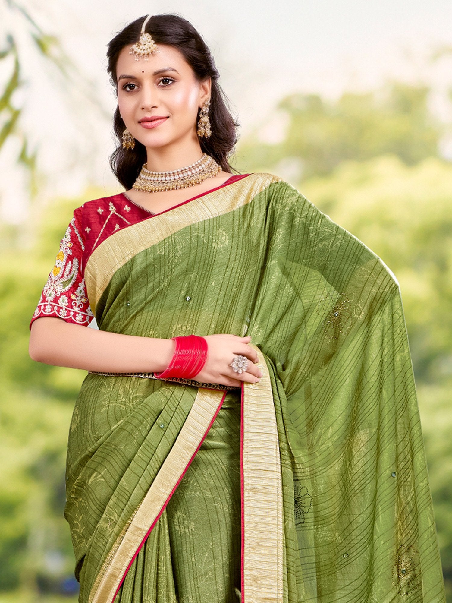 partywear designer saree for festive occasions