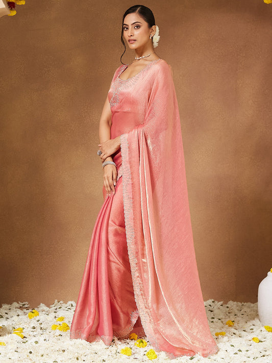 partywear designer saree for festive occasions