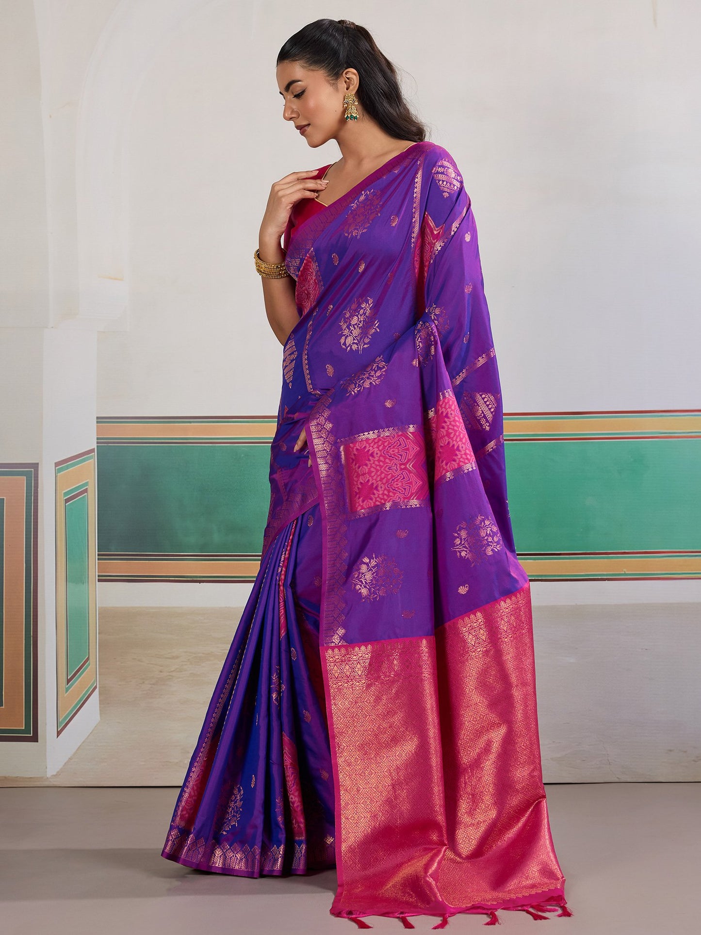 partywear designer saree for festive occasions