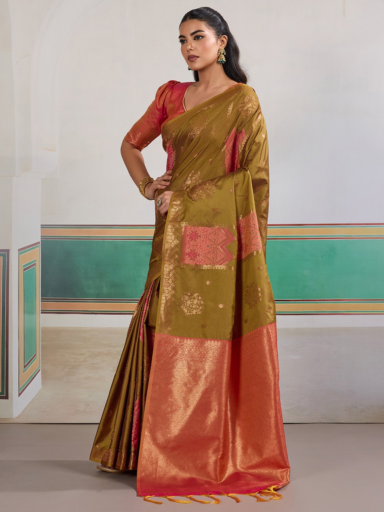 partywear designer saree for festive occasions
