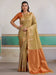 Golden Beige Banarasi Tussar Silk Woven Saree