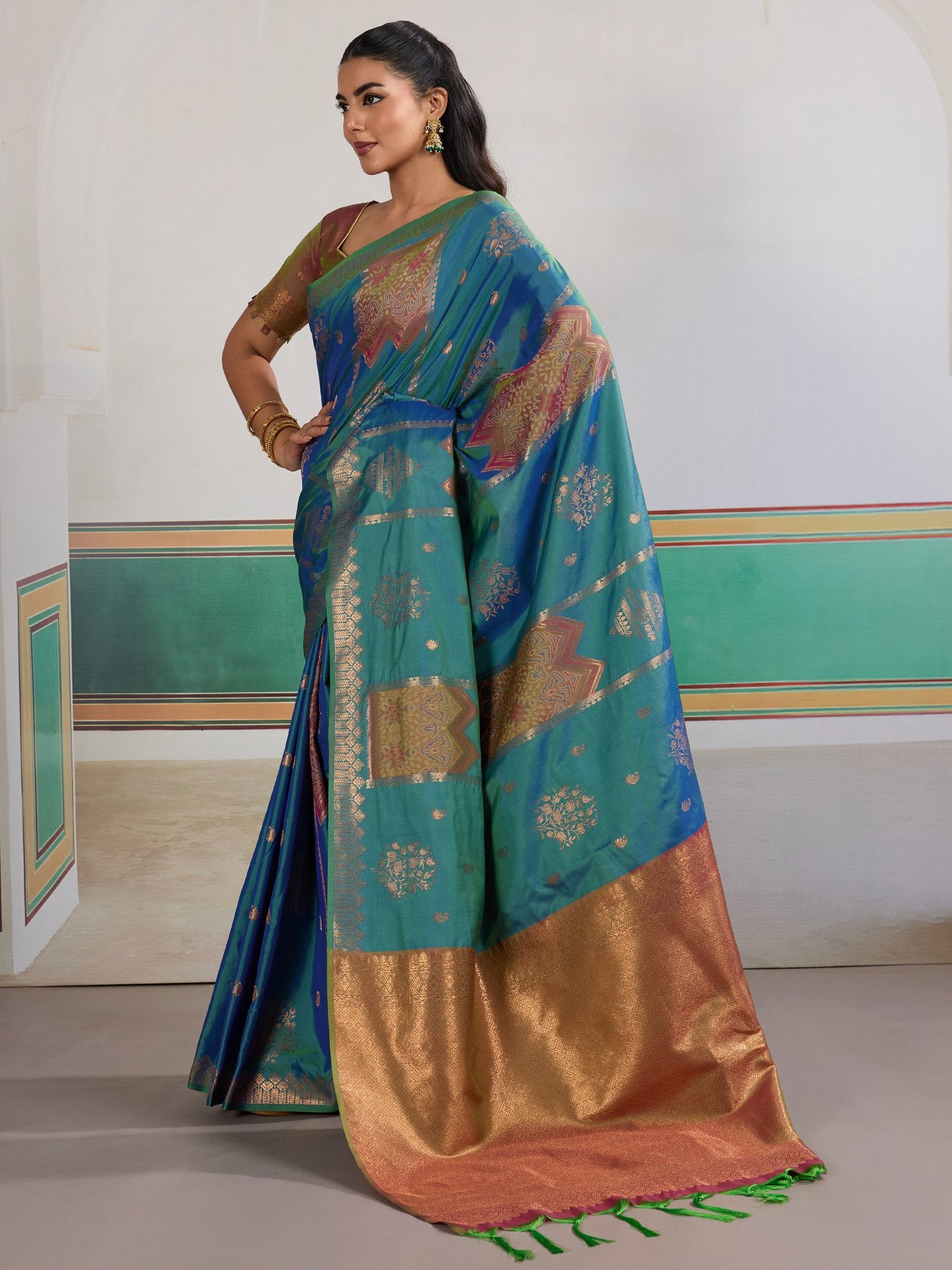 partywear designer saree for festive occasions