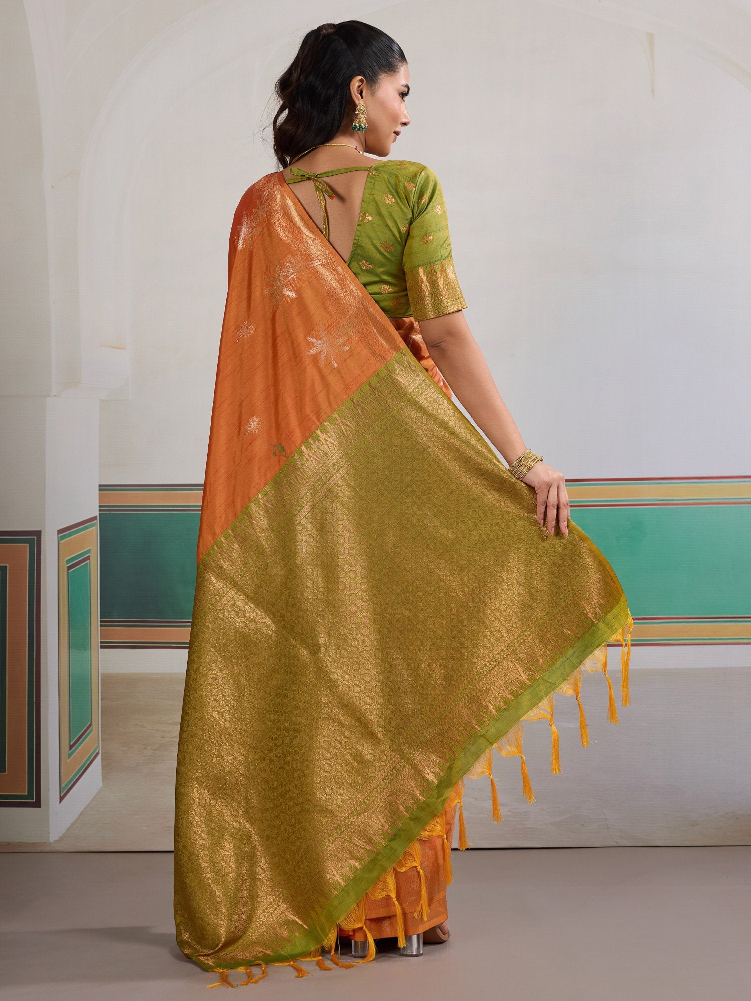 partywear designer saree for festive occasions
