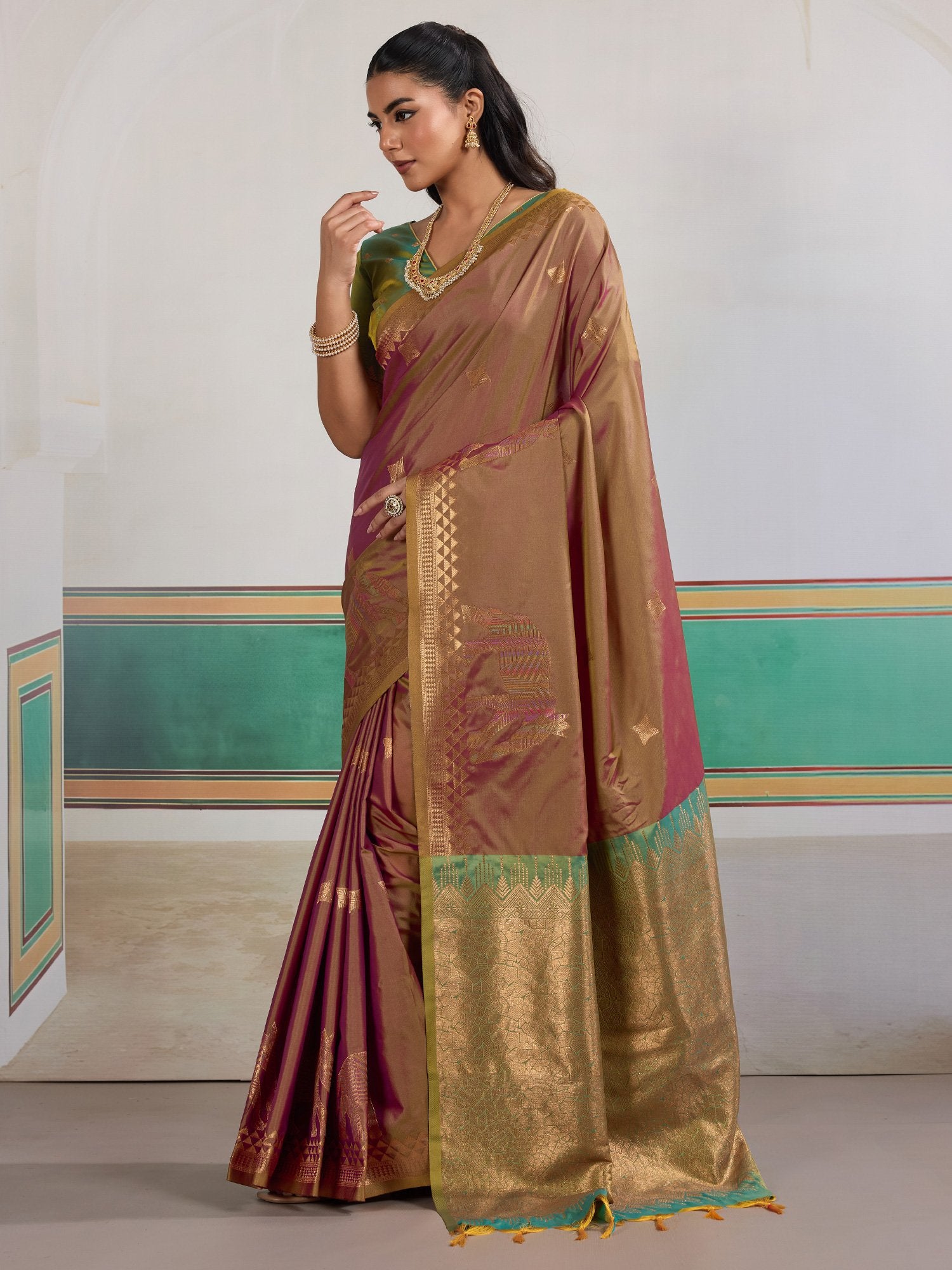 partywear designer saree for festive occasions