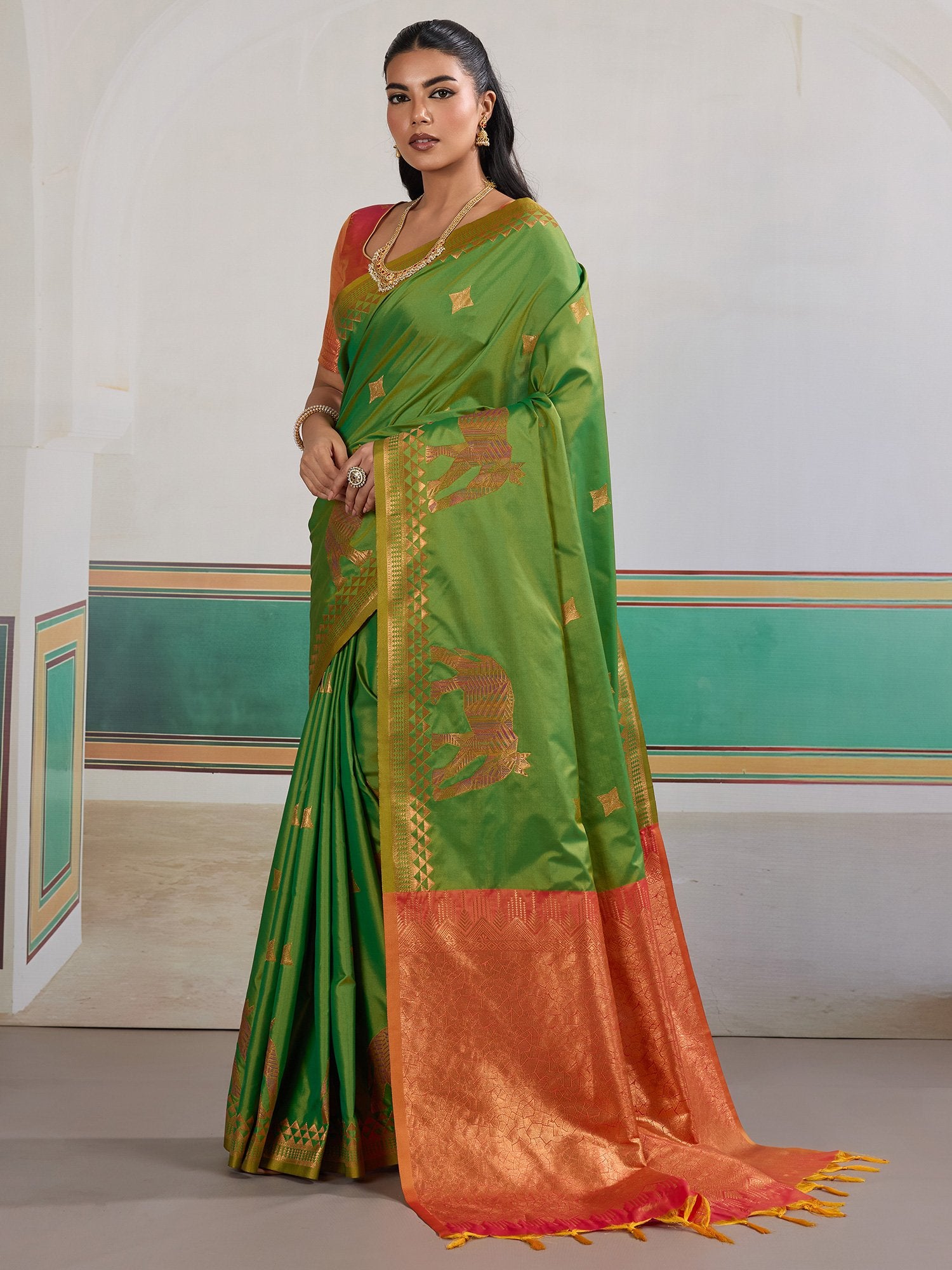 partywear designer saree for festive occasions