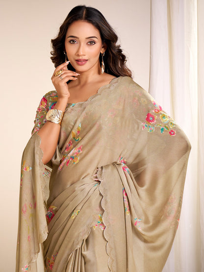 partywear designer saree for festive occasions