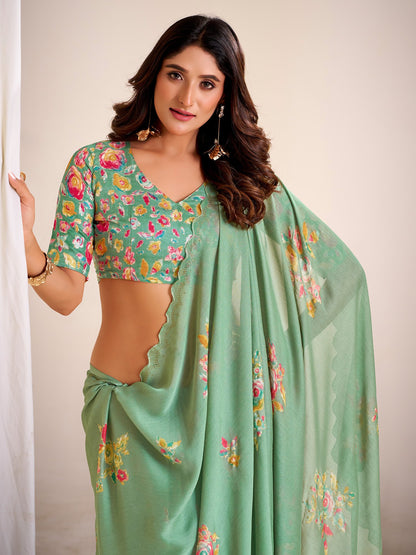 partywear designer saree for festive occasions