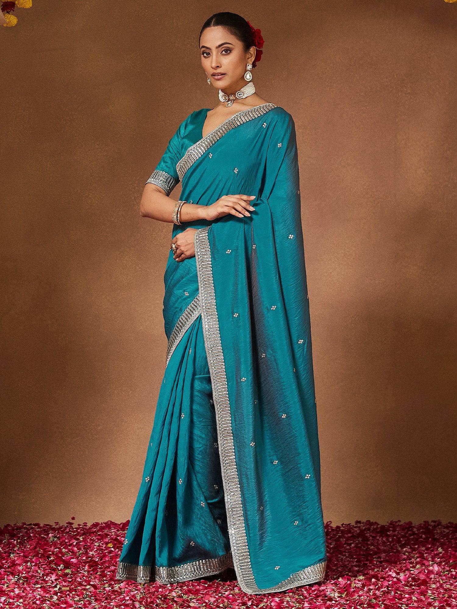 partywear designer saree for festive occasions