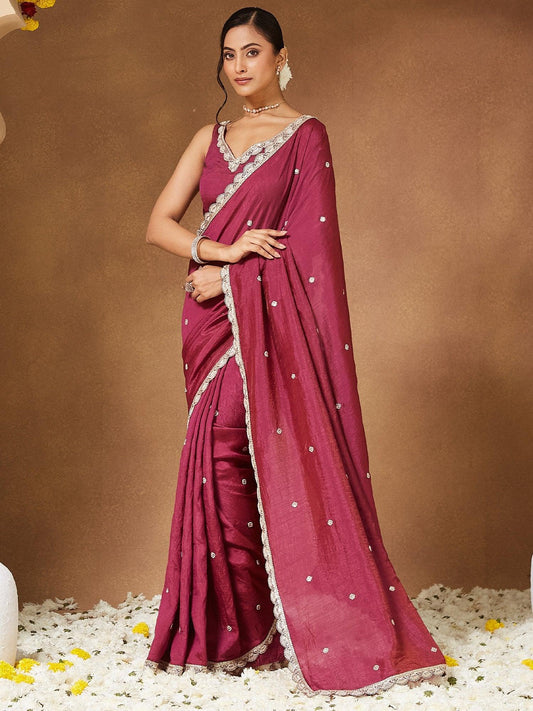 partywear designer saree for festive occasions