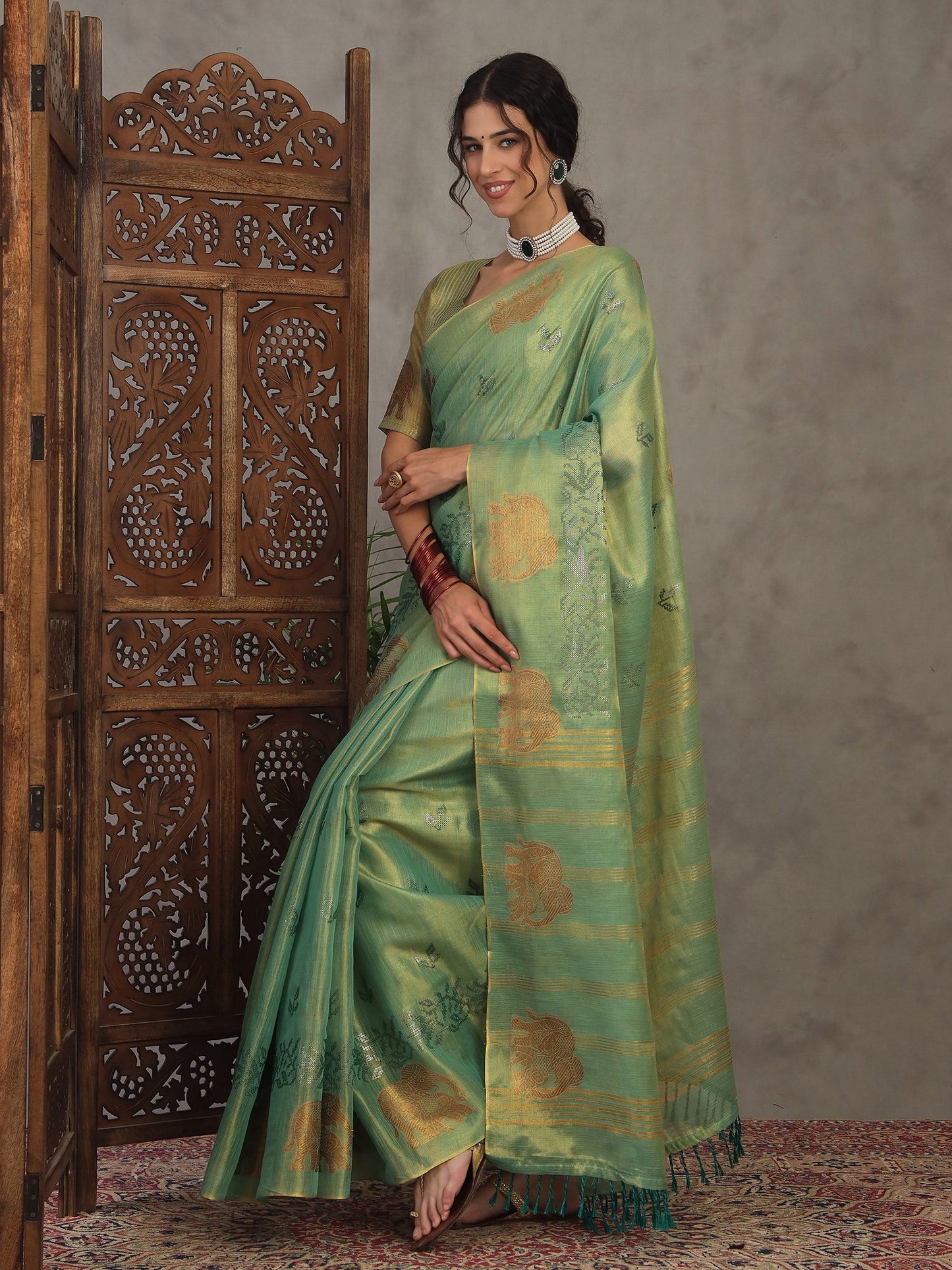 partywear designer saree for festive occasions