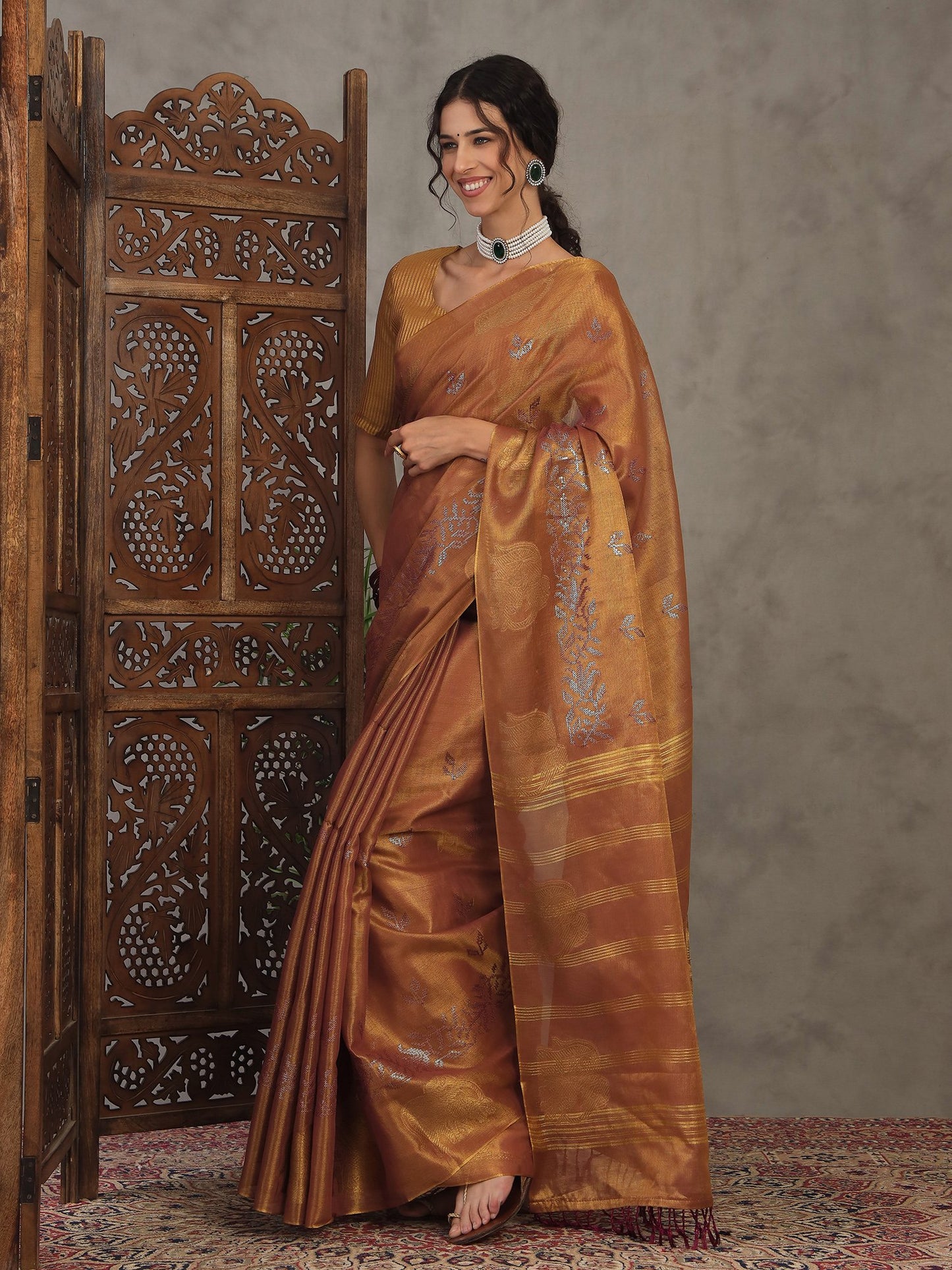 partywear designer saree for festive occasions