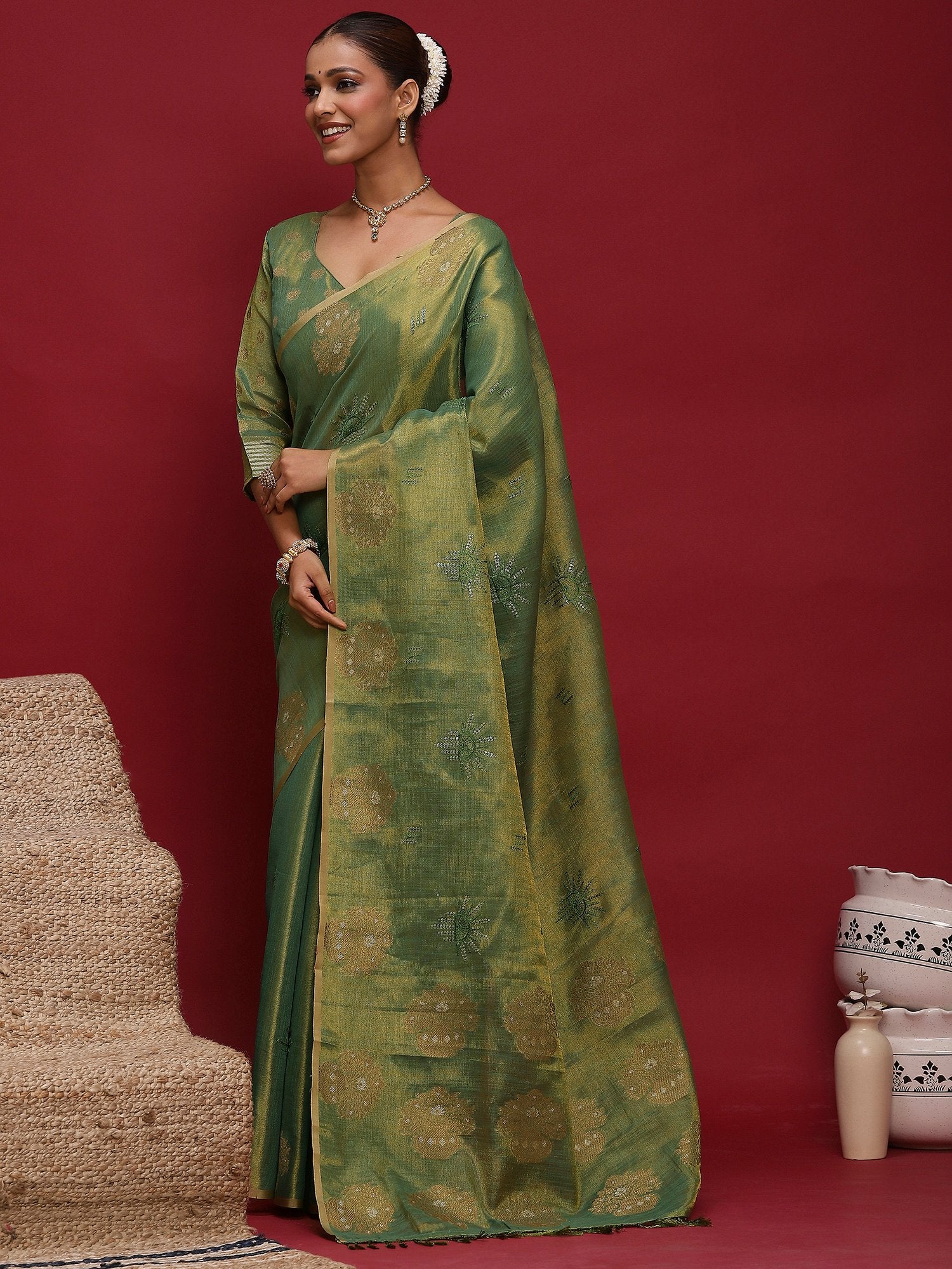 partywear designer saree for festive occasions