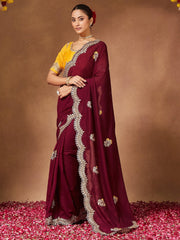 partywear designer saree for festive occasions