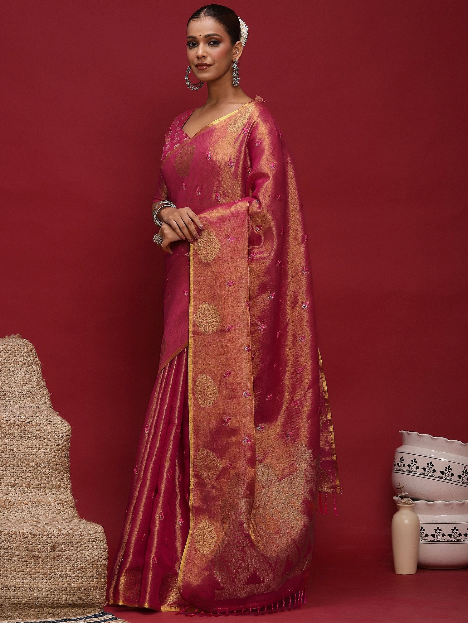 partywear designer saree for festive occasions