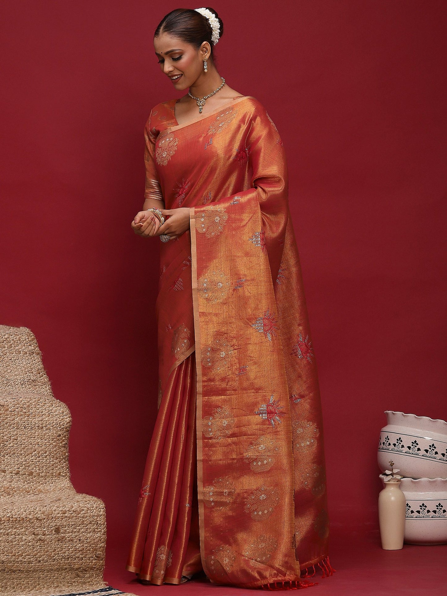 partywear designer saree for festive occasions