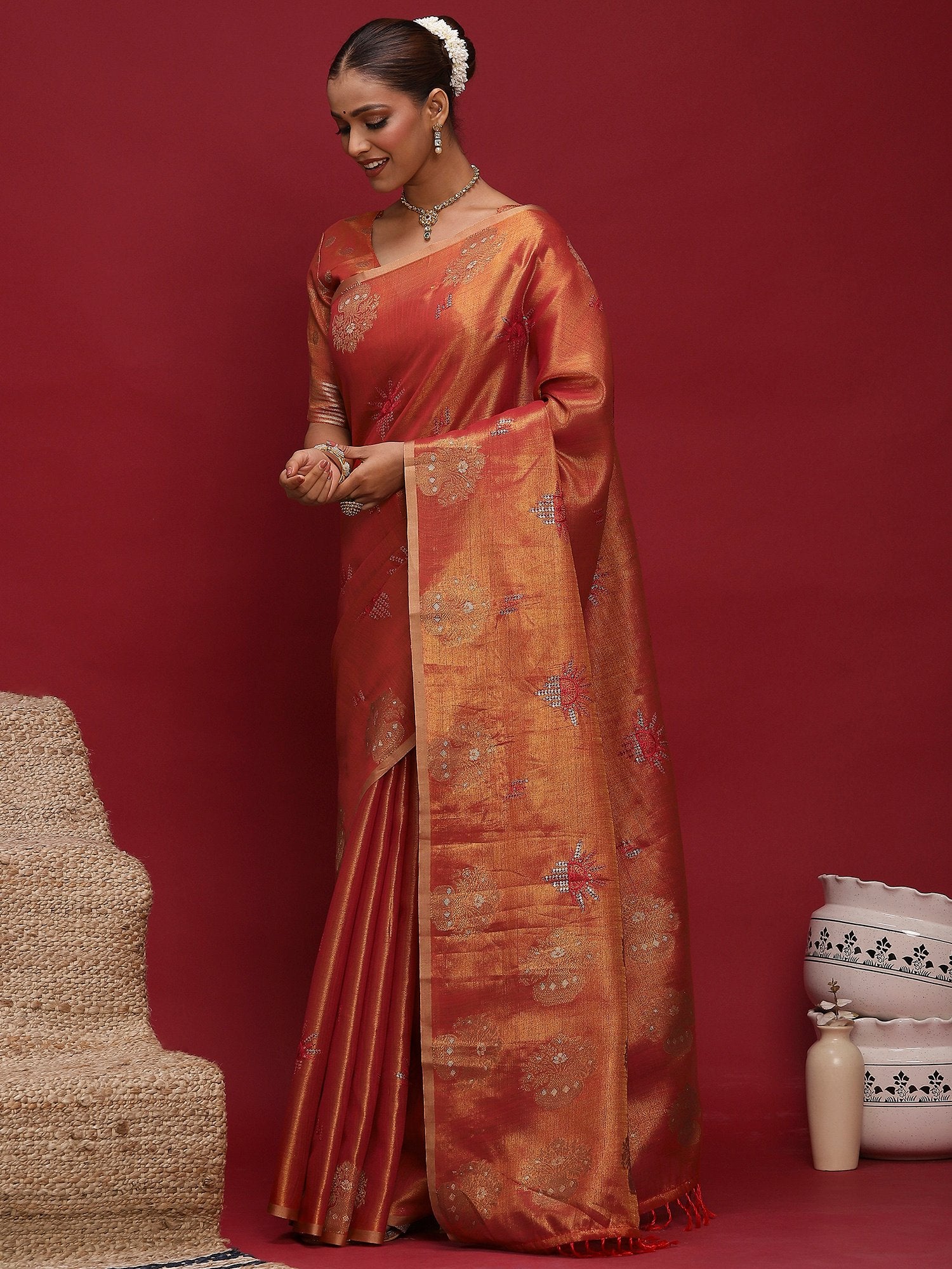 partywear designer saree for festive occasions