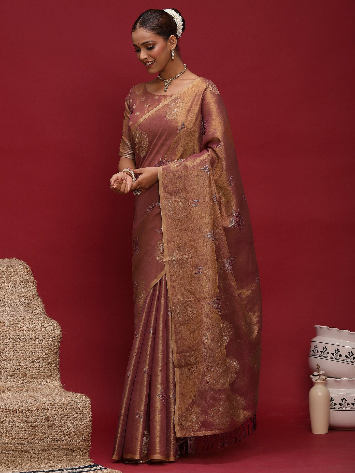 partywear designer saree for festive occasions