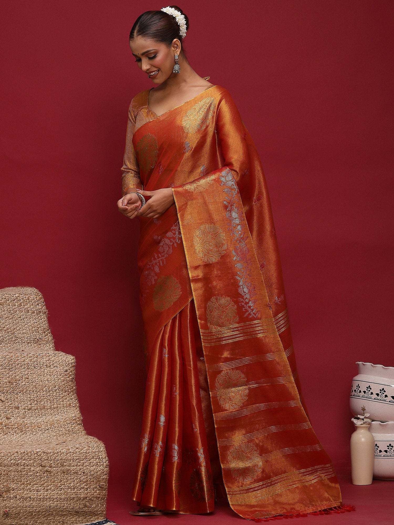 partywear designer saree for festive occasions