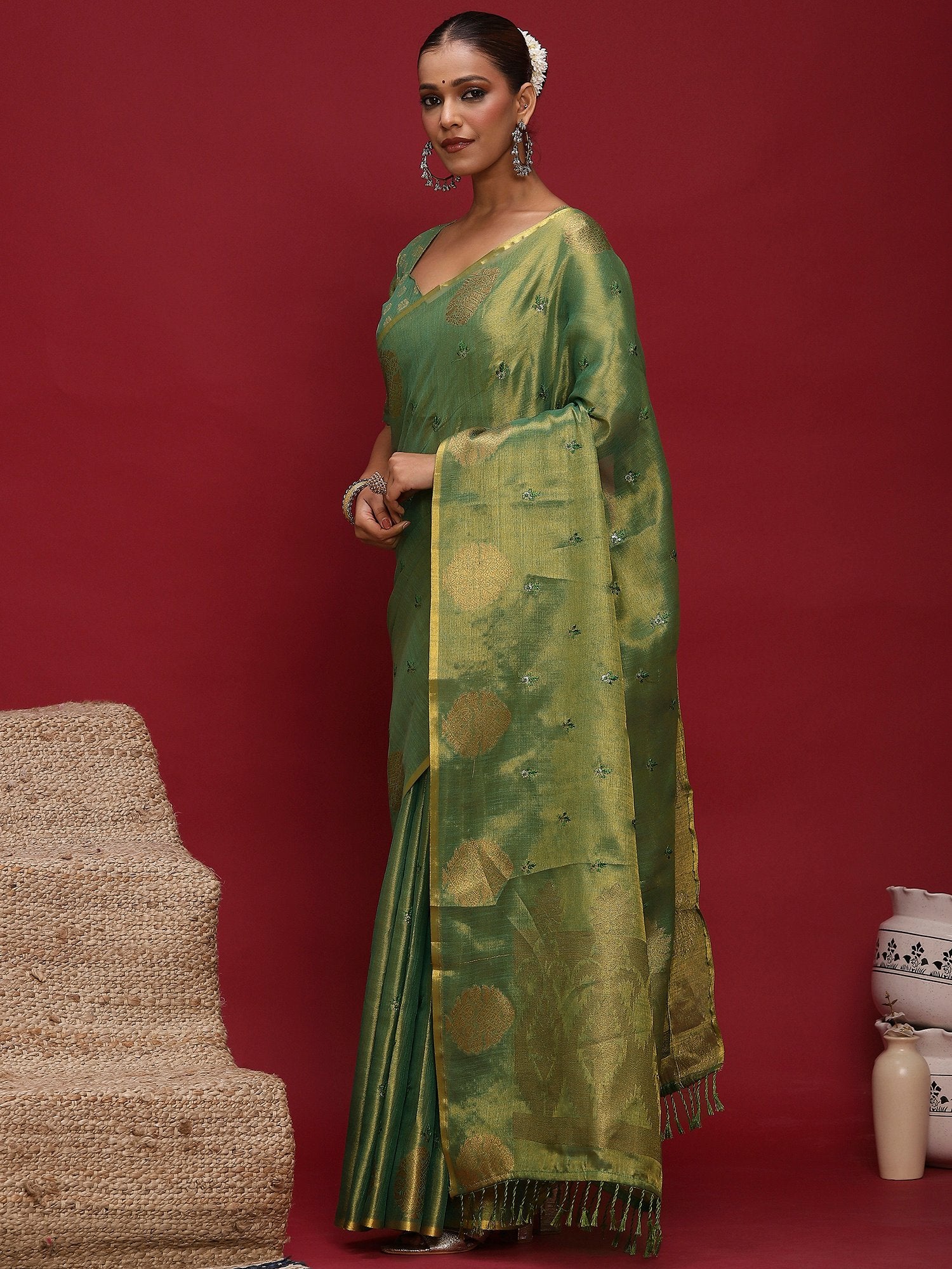 partywear designer saree for festive occasions