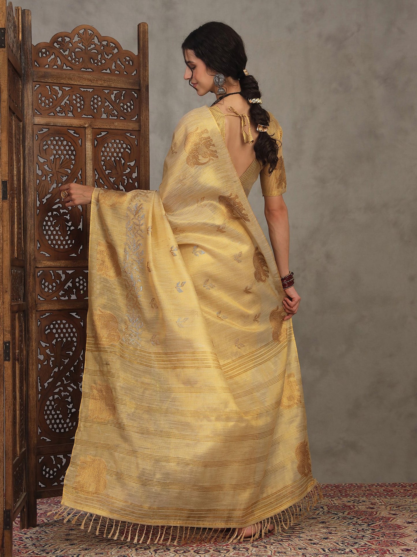 partywear designer saree for festive occasions
