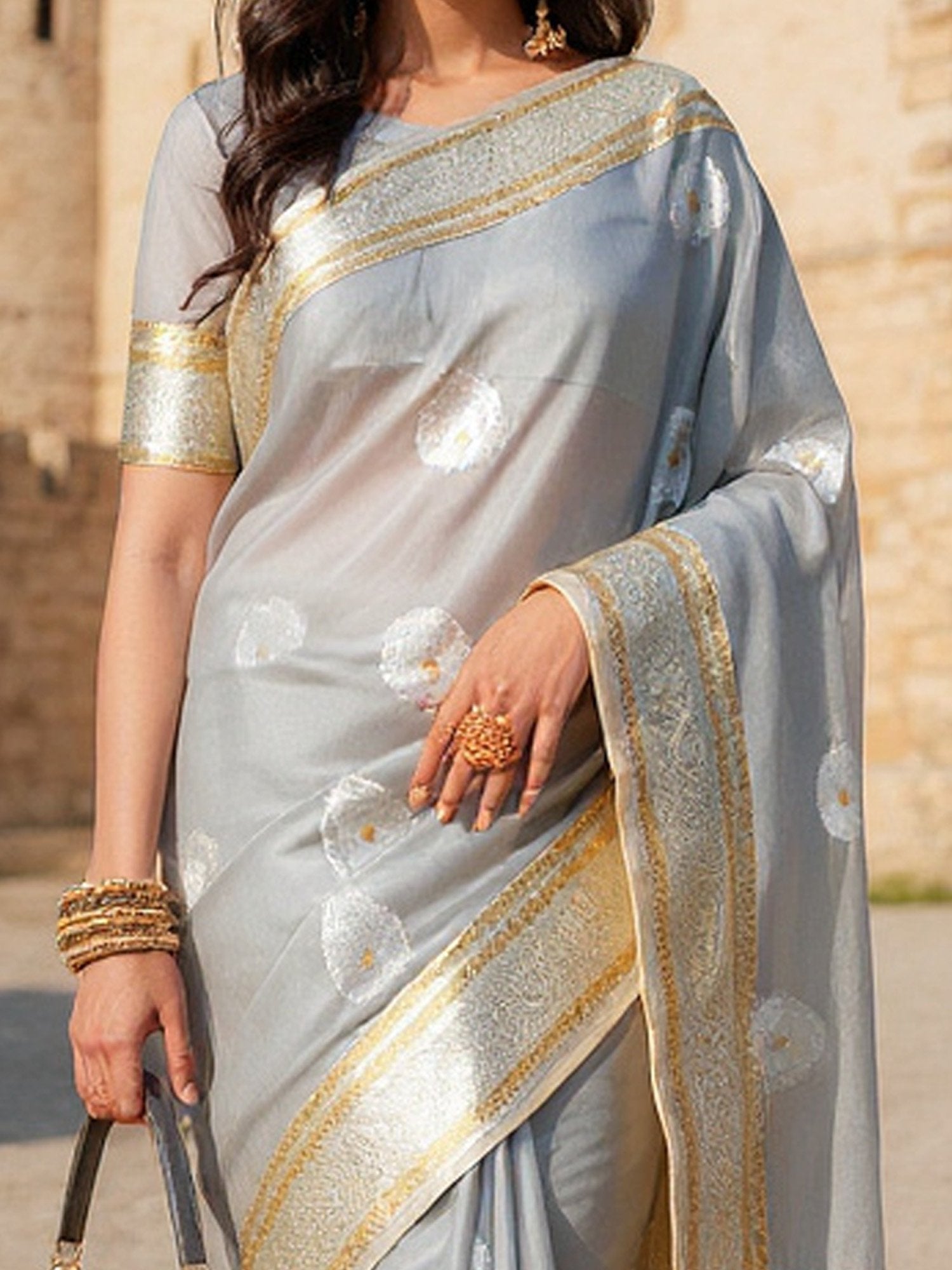 partywear designer saree for festive occasions