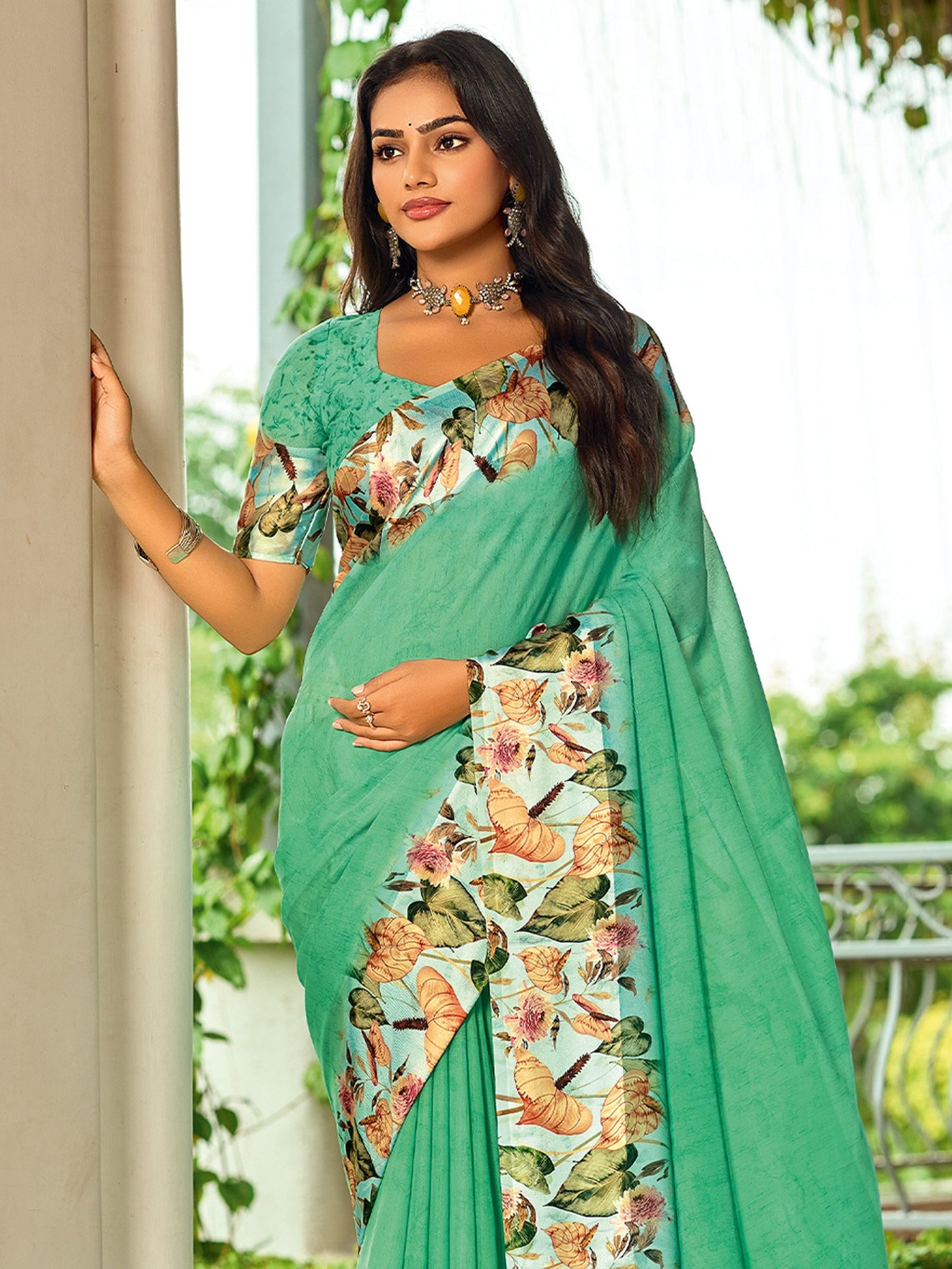 partywear designer saree for festive occasions