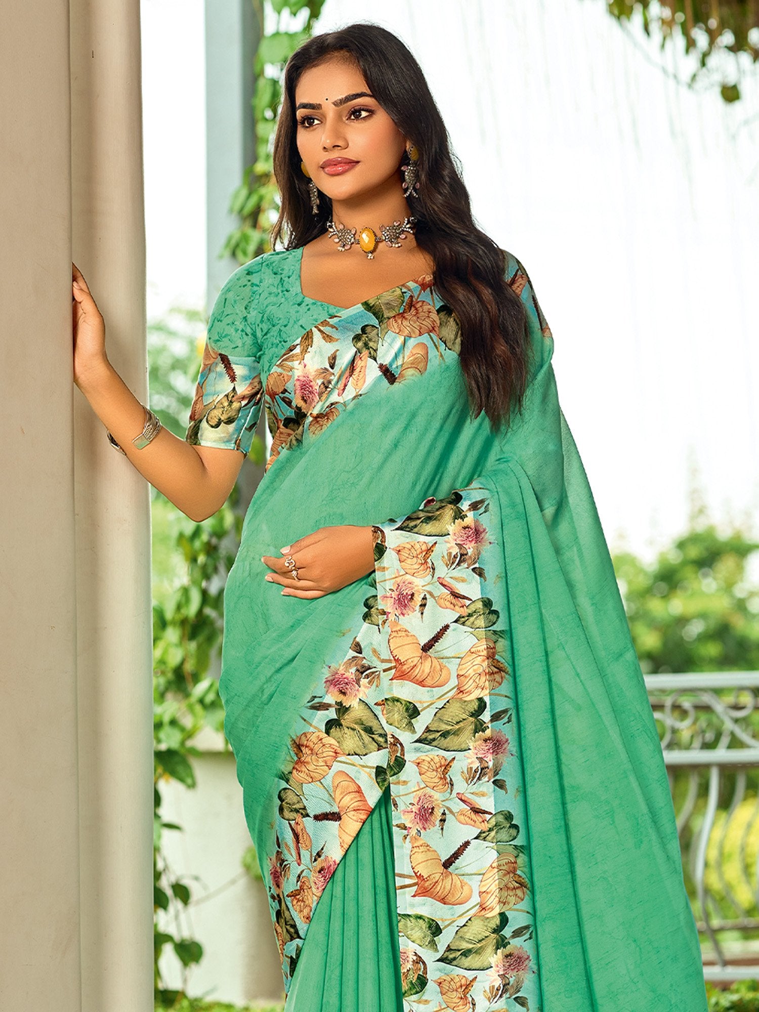 partywear designer saree for festive occasions