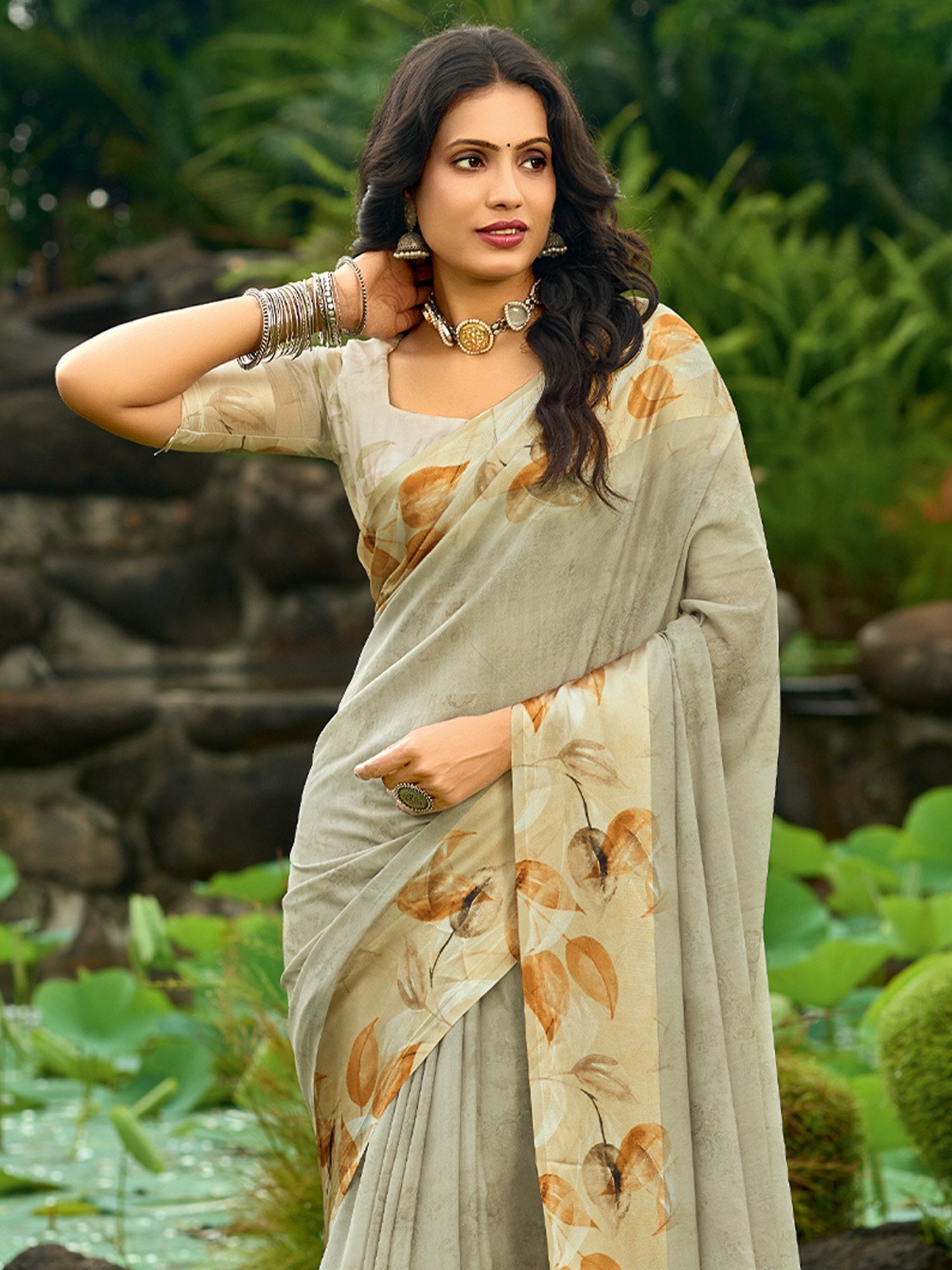 partywear designer saree for festive occasions